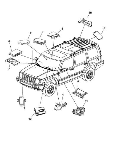 jeep commander 2006 parts