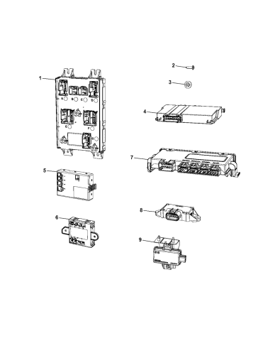 6191af Genuine Mopar Module Tire Pressure Monitoring