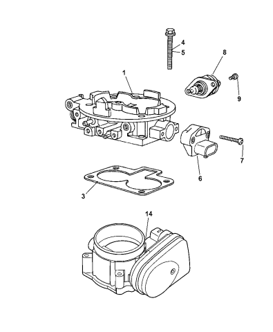 2003 dodge ram 1500 throttle body