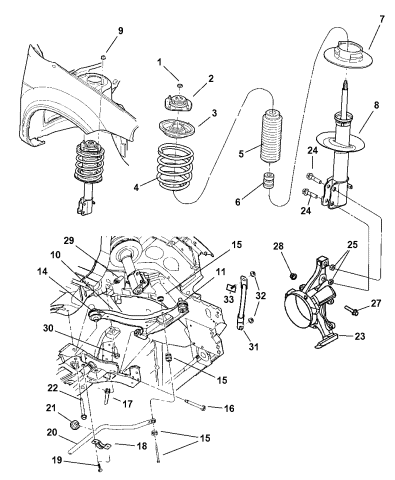 Suspension - Front - 2002 Dodge Neon