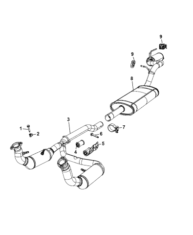 dodge nitro muffler