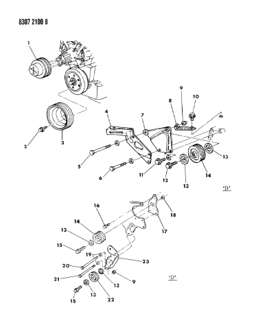 Drive Pulleys - 1988 Dodge Ramcharger