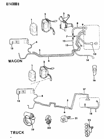 Fuel Lines - 1990 Jeep Cherokee