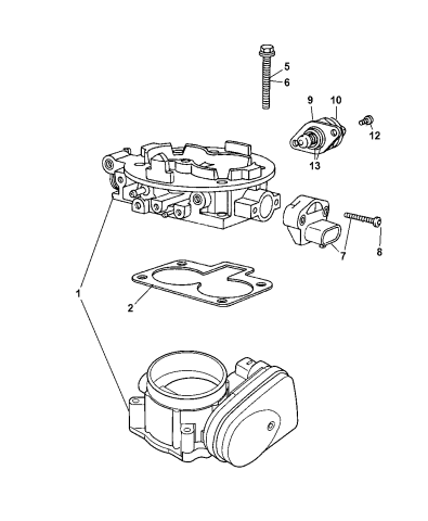 2005 dodge ram 1500 throttle body