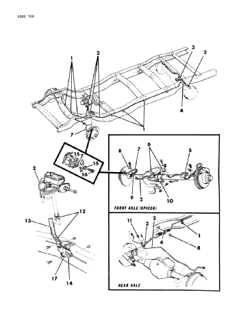 Lines & Hoses, Brake - 1984 Dodge D150