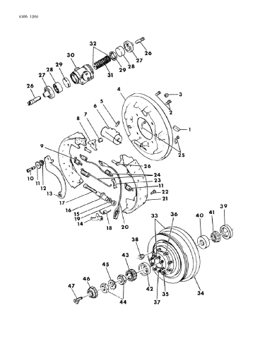 Brakes, Rear - 1985 Dodge D150