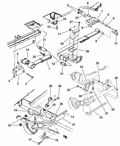 Suspension - Rear - 1999 Dodge Caravan