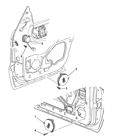 Speakers - 2002 Dodge Durango