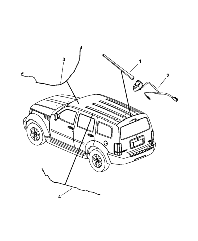 Antenna - 2011 Dodge Nitro