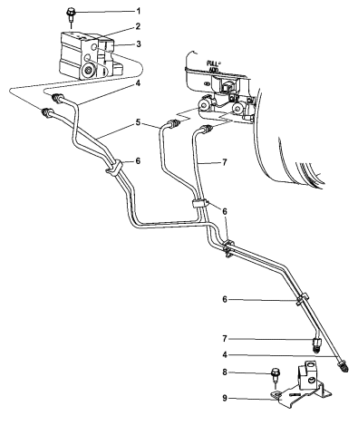 Lines - Brake - 2006 Dodge Dakota