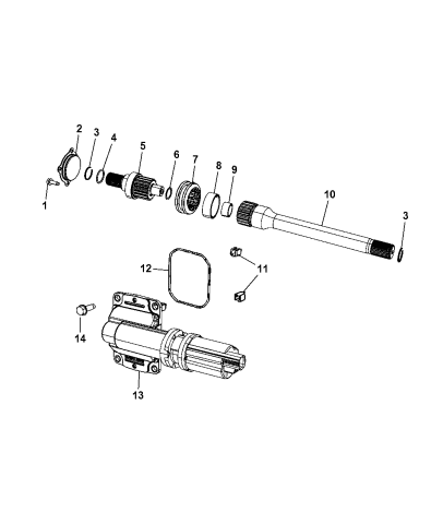 52114387af Genuine Mopar Actuator Axle Locker