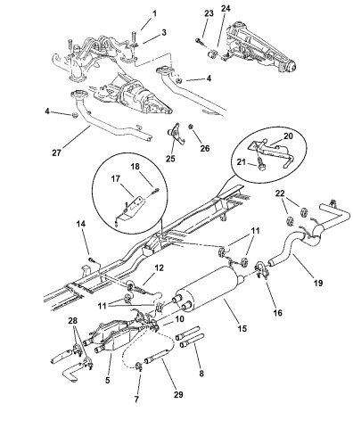 2000 dodge ram 1500 exhaust system