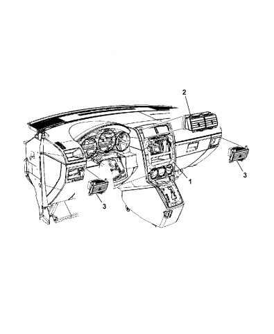 Air Distribution Outlets - 2007 Jeep Compass