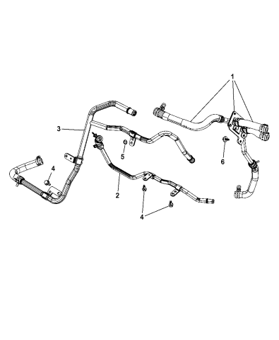 Heater Plumbing 2011 Jeep Grand Cherokee