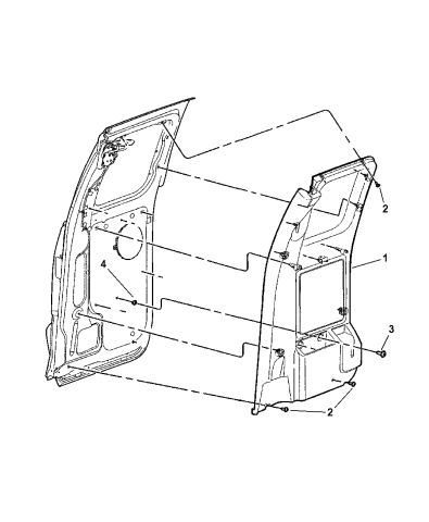 2005 dodge dakota door panel