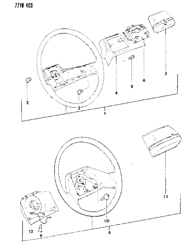 Steering Wheel - 1988 Dodge Ram 50