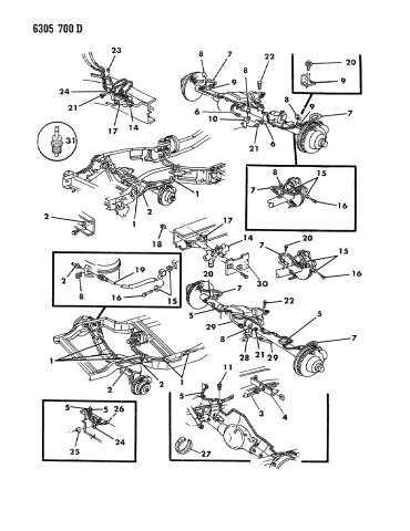 Lines & Hoses, Brake - 1987 Dodge D150