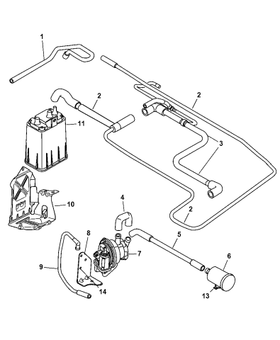 Vapor Canister & Leak Detection Pump - 2002 Chrysler PT Cruiser