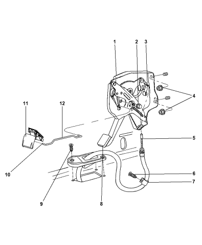 dodge ram parking brake release handle