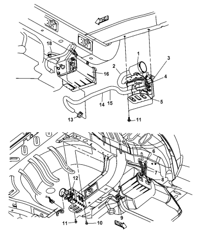 Vapor Canister Leak Detection Pump 2004 Dodge Neon