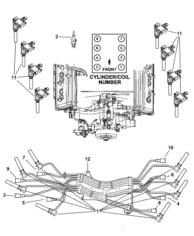 2004 Dodge Durango Spark Plugs Wires And Coil