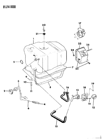 Fuel Tank - 1985 Jeep J10