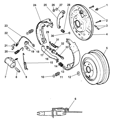 2001 dodge ram 1500 rear brakes