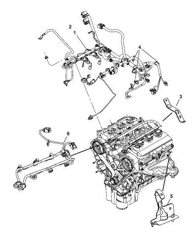 2006 Chrysler Pacifica Wiring - Engine - Mopar Parts Giant