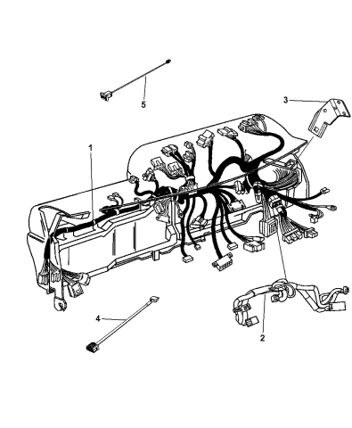 Wiring Instrument Panel - 2012 Ram 1500