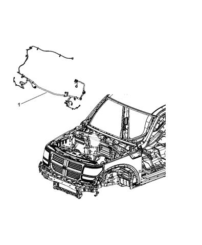 56048862AB - Genuine Mopar WIRING-FRONT END LIGHTING