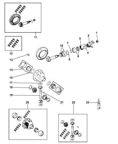 Differential - Front Axle - 2006 Jeep Liberty