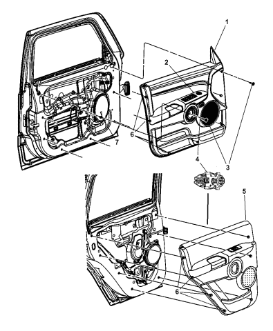jeep commander door panel