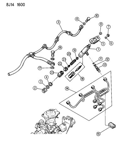 Fuel Injection System - 1990 Jeep Cherokee