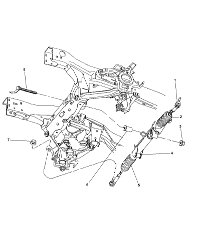 Gear - Rack & Pinion Power Steering - 2000 Dodge Dakota