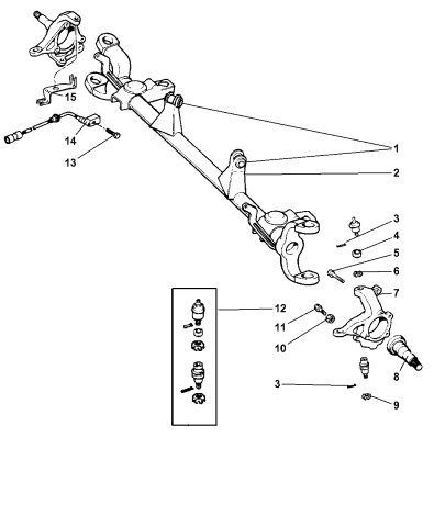 Housing - Front Axle - 1999 Jeep Cherokee