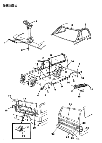 Mouldings & Ornamentation - 1990 Dodge W150