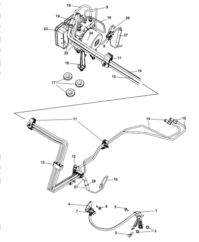 68028991AA - Genuine Mopar Anti-Lock Brake System Module