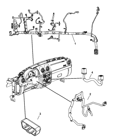 Wiring Instrument Panel - 2006 Jeep Liberty