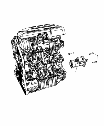 2013 Chrysler Town Country Starter Related Parts