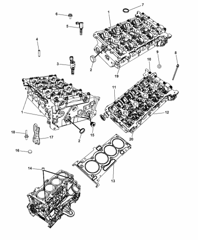 Cylinder Head & Cover - 2014 Jeep Patriot