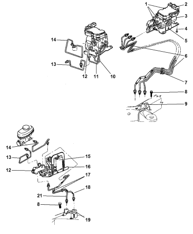 Lines - Brake - 2000 Dodge Dakota