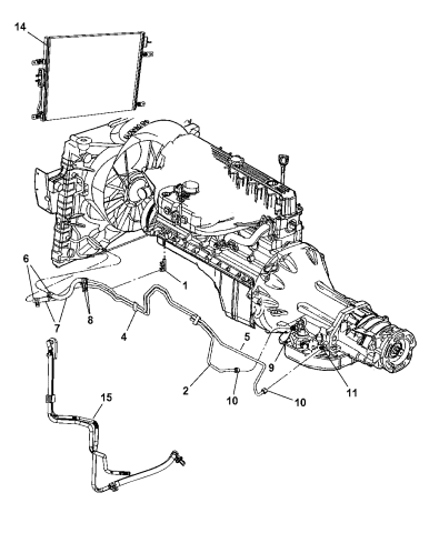 52079369ad Genuine Mopar Tube Oil Cooler