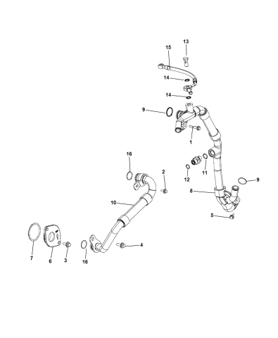 EGR Cooling System - 2013 Ram 3500 Cab Chassis