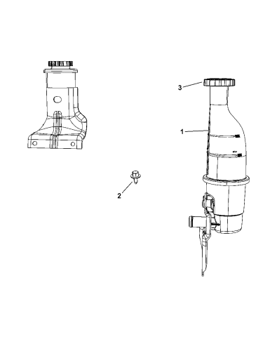 5272351ae Genuine Mopar Reservoir Power Steering Fluid