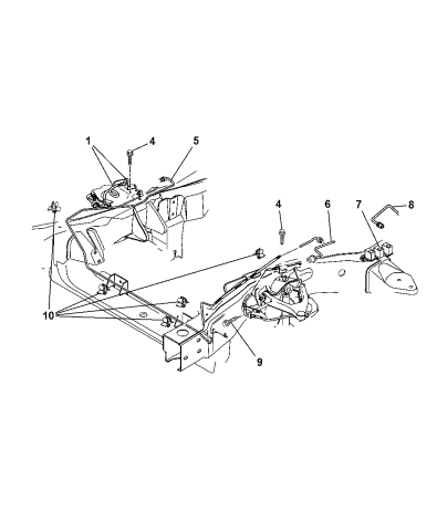 2004 Dodge Dakota Lines Hoses Front Mopar Parts Giant