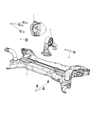 Engine Mounting Rear - 2015 Jeep Patriot