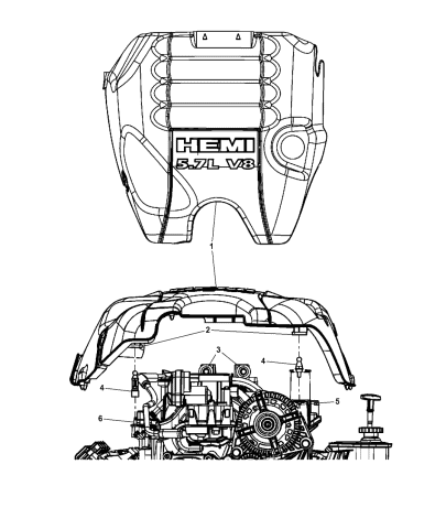 ram 1500 engine cover