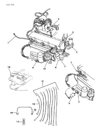 Wiring - Engine - 1985 Dodge W250