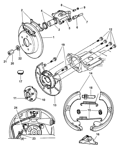 Brakes, Rear Disc - 2001 Chrysler Town & Country