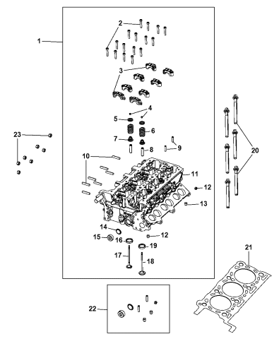 68159751aa Genuine Mopar Bolt Cylinder Head